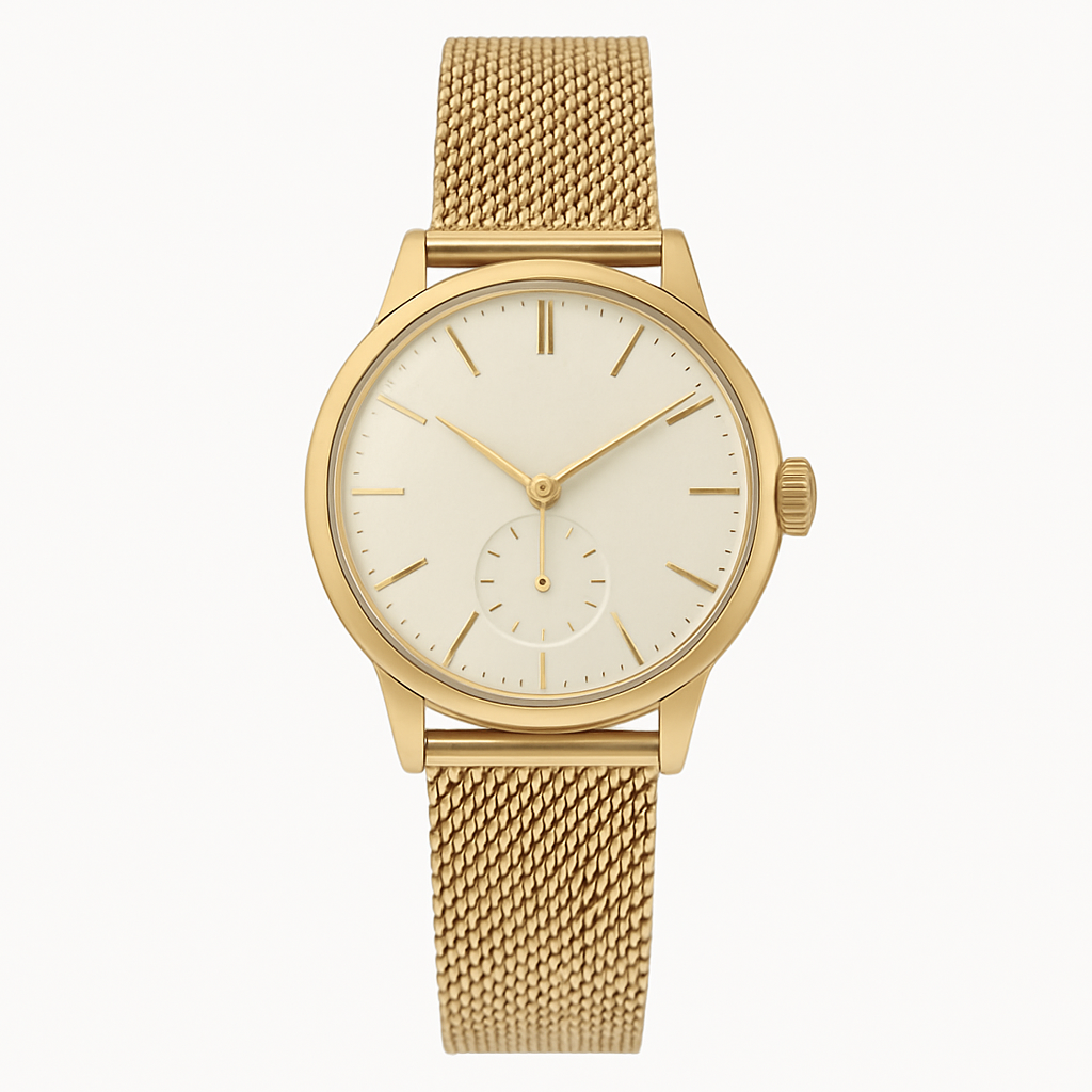 Retro Gold Mesh - Arvstein Uhren